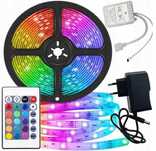 Taśma LED kolorowa 5 m RGB z pilotem