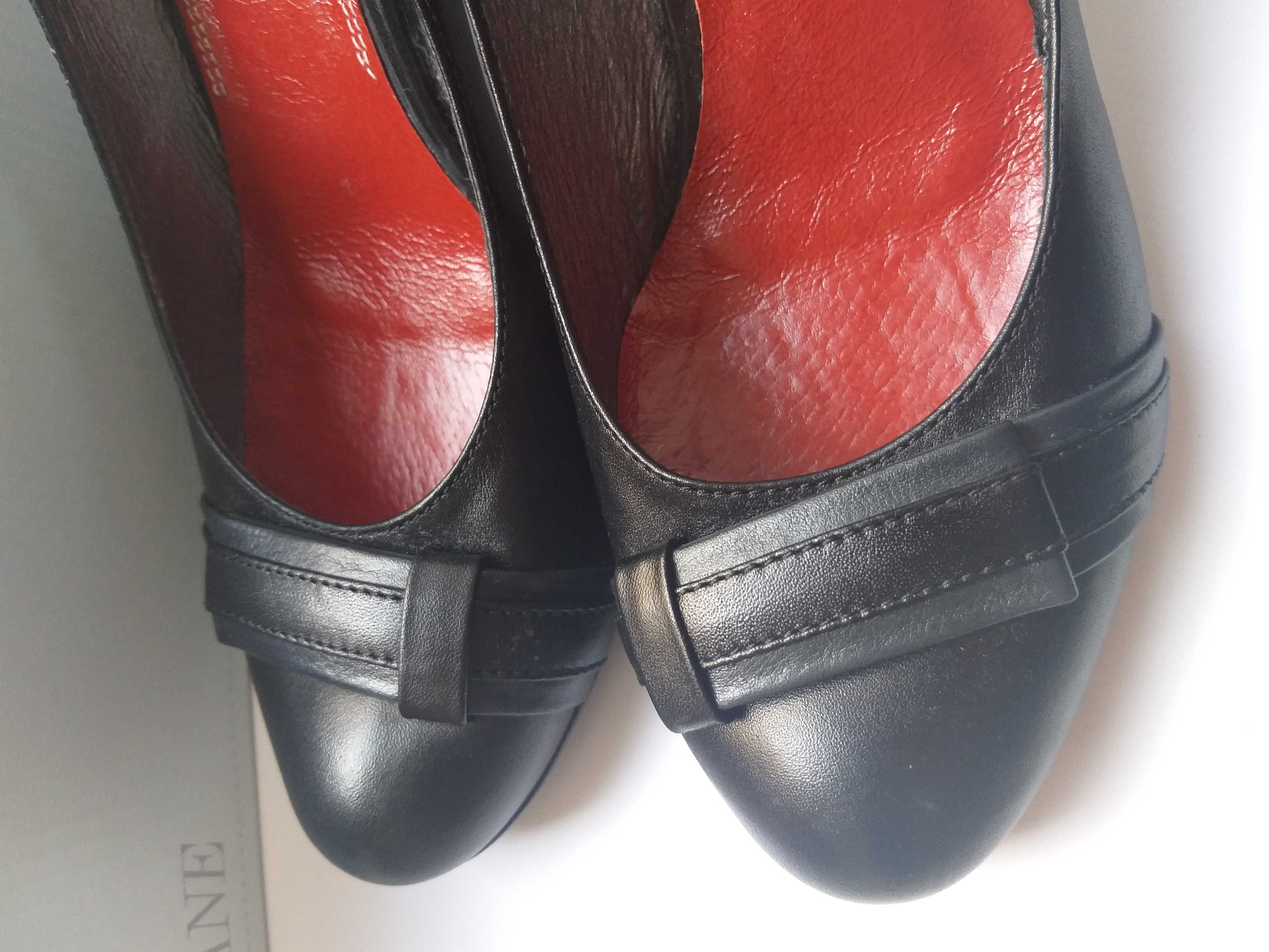 Skórzane buty szpilki rozm 40-41 (wkładka 26,5 cm) skóra