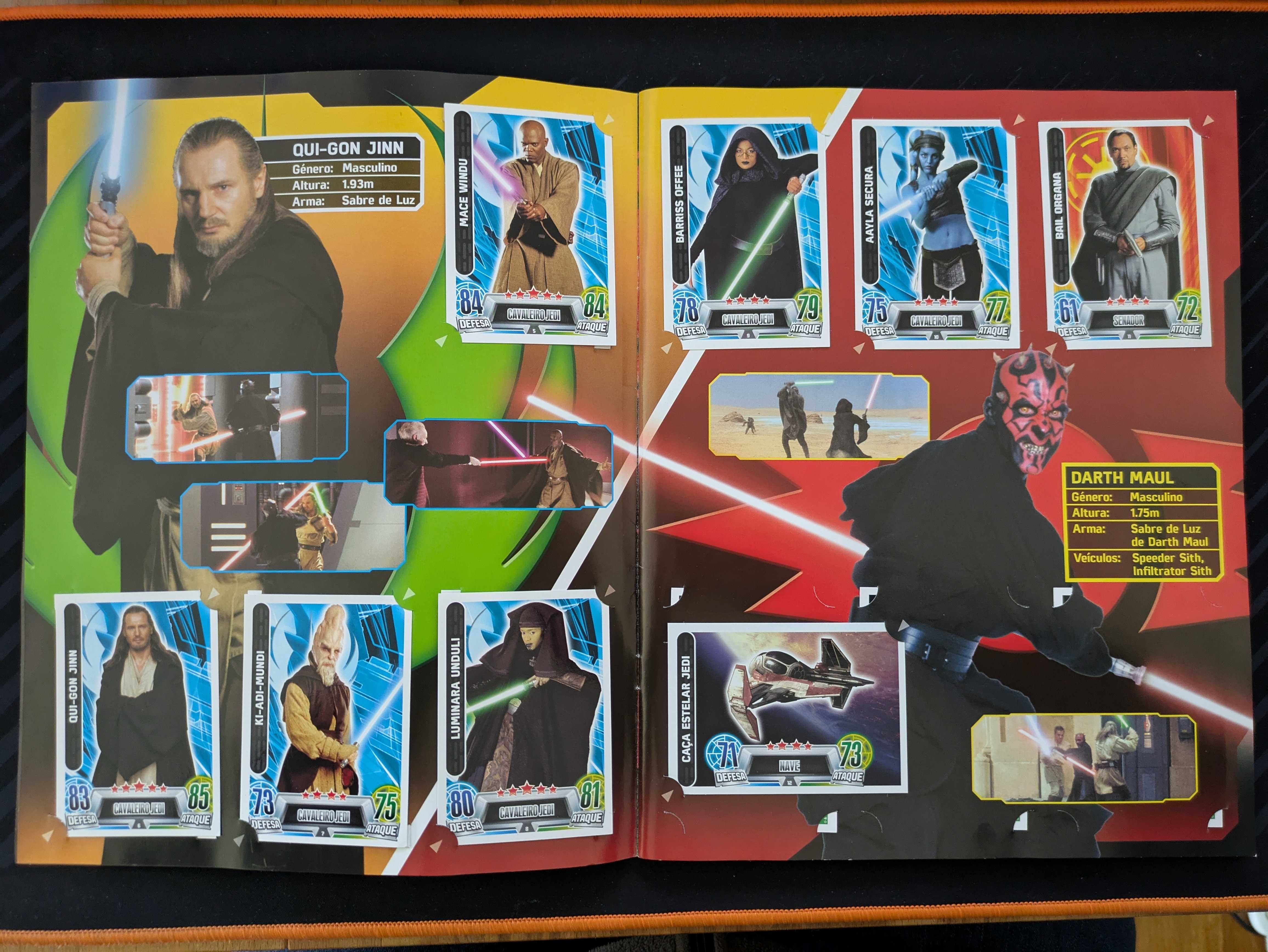 Vendo Caderneta STAR WARS - Force Attax - COMPLETA
