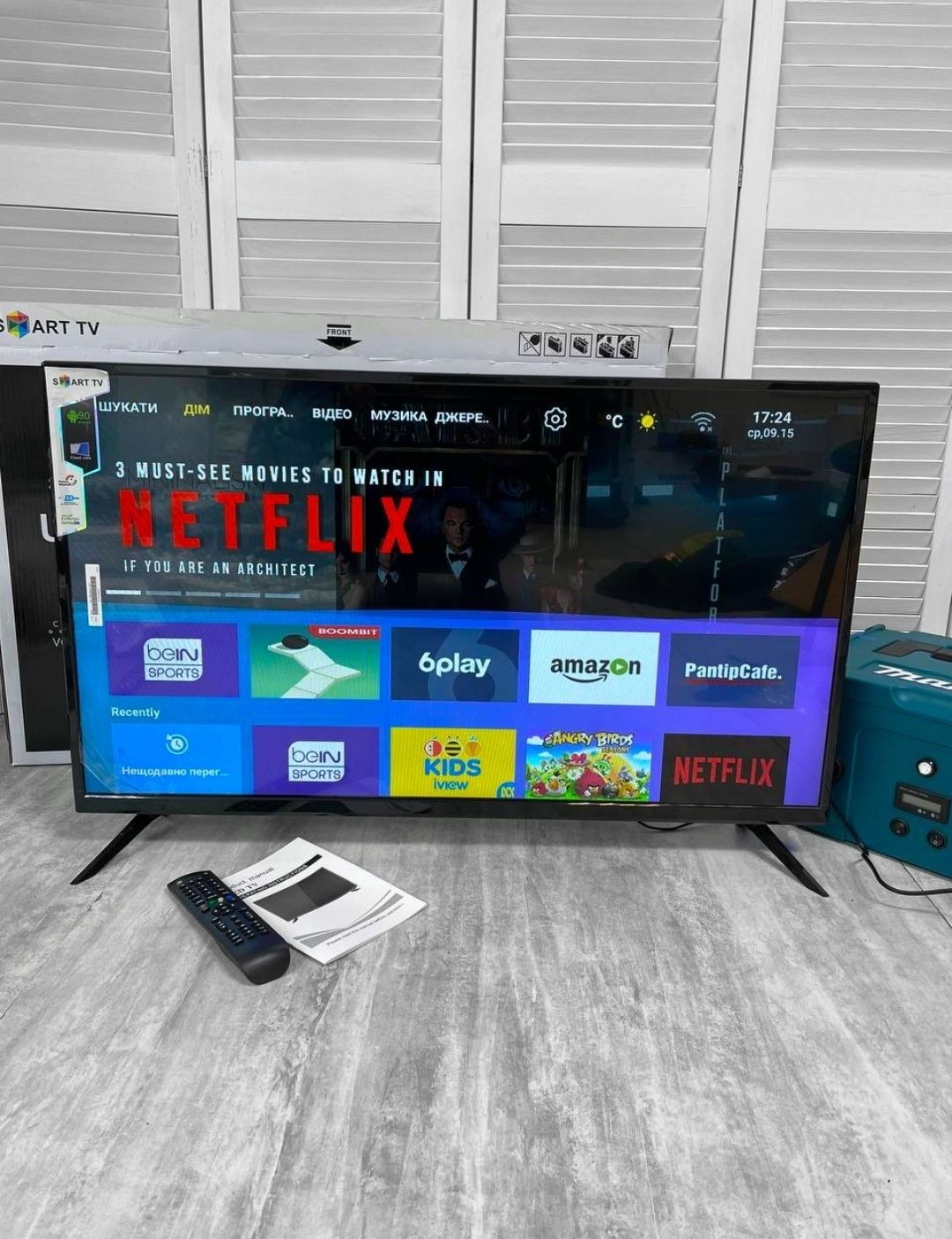 Телевизор RU42S00 Smart TV Разрешение Экрана &1920×1080 Android 9, WiF