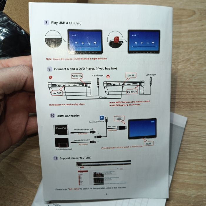 Автомобільний DVD/відеоплеєр в підголовник Naviskauto 10.1" (комплект)