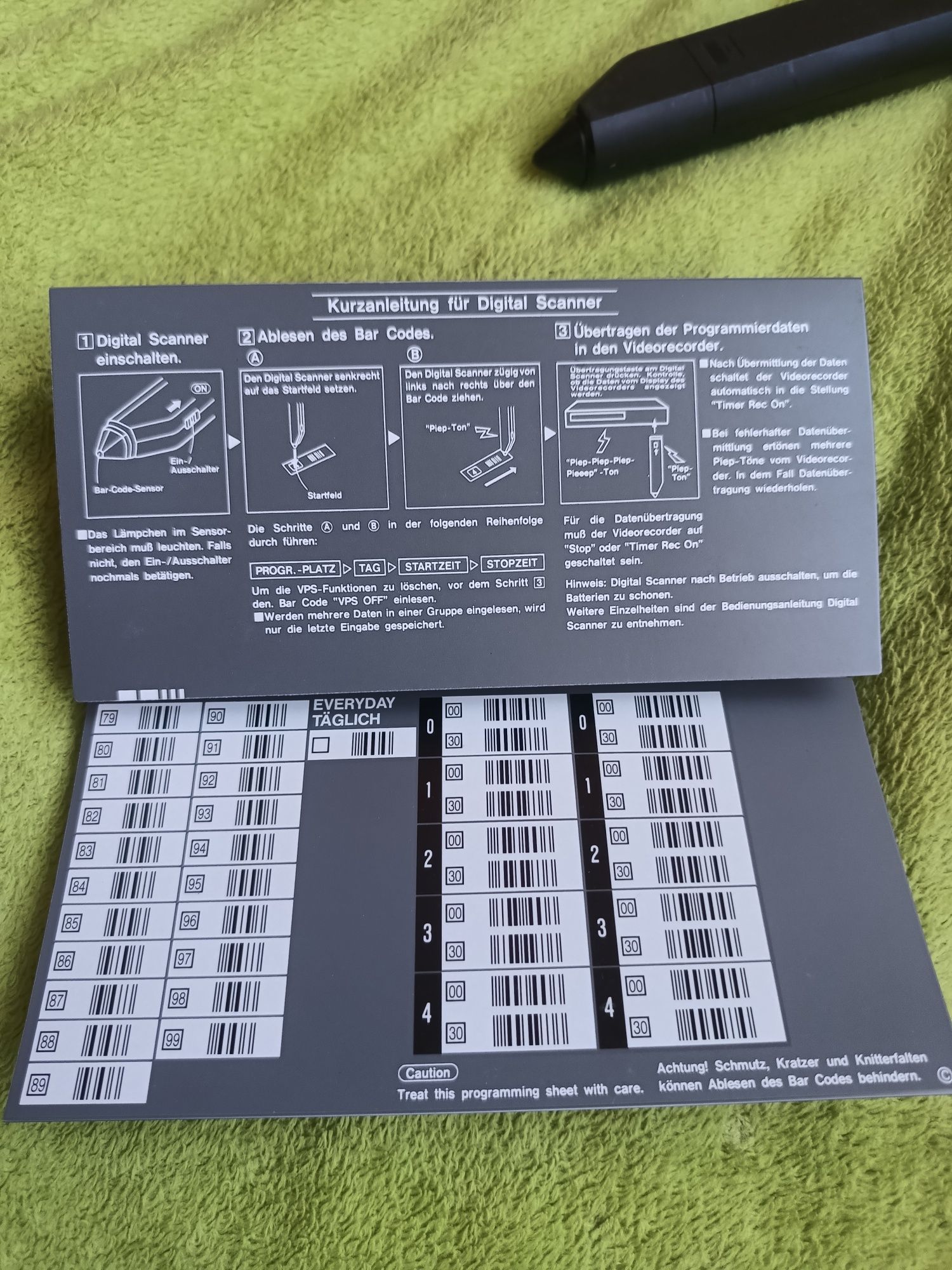 Pilot Digital Scanner Panasonic Veq0691 Bar Code