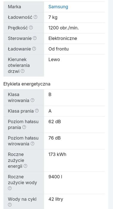 Pralka Samsung Eco Bubble WF70F5E3W2W