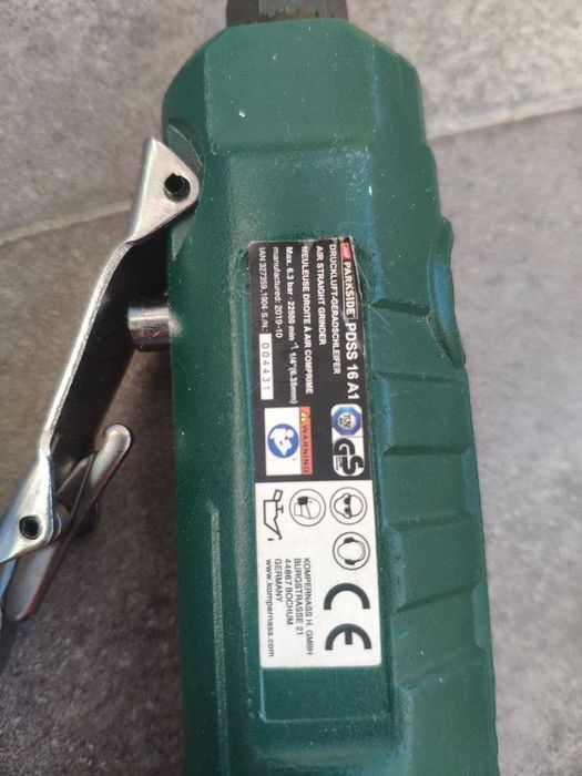 Шліфувальна машинка пневматична пряма Parkside для шиномонтажу