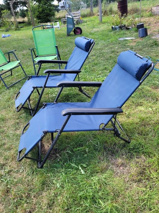 Leżak ogrodowy regulowany