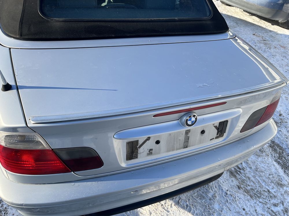 Klapa tyl tylna bmw e46 cabrio titansilber blenda kpl
