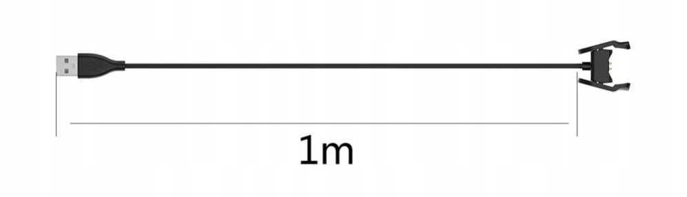 Ładowarka Kabel do Xiaomi MI BAND 4 klips 100cm