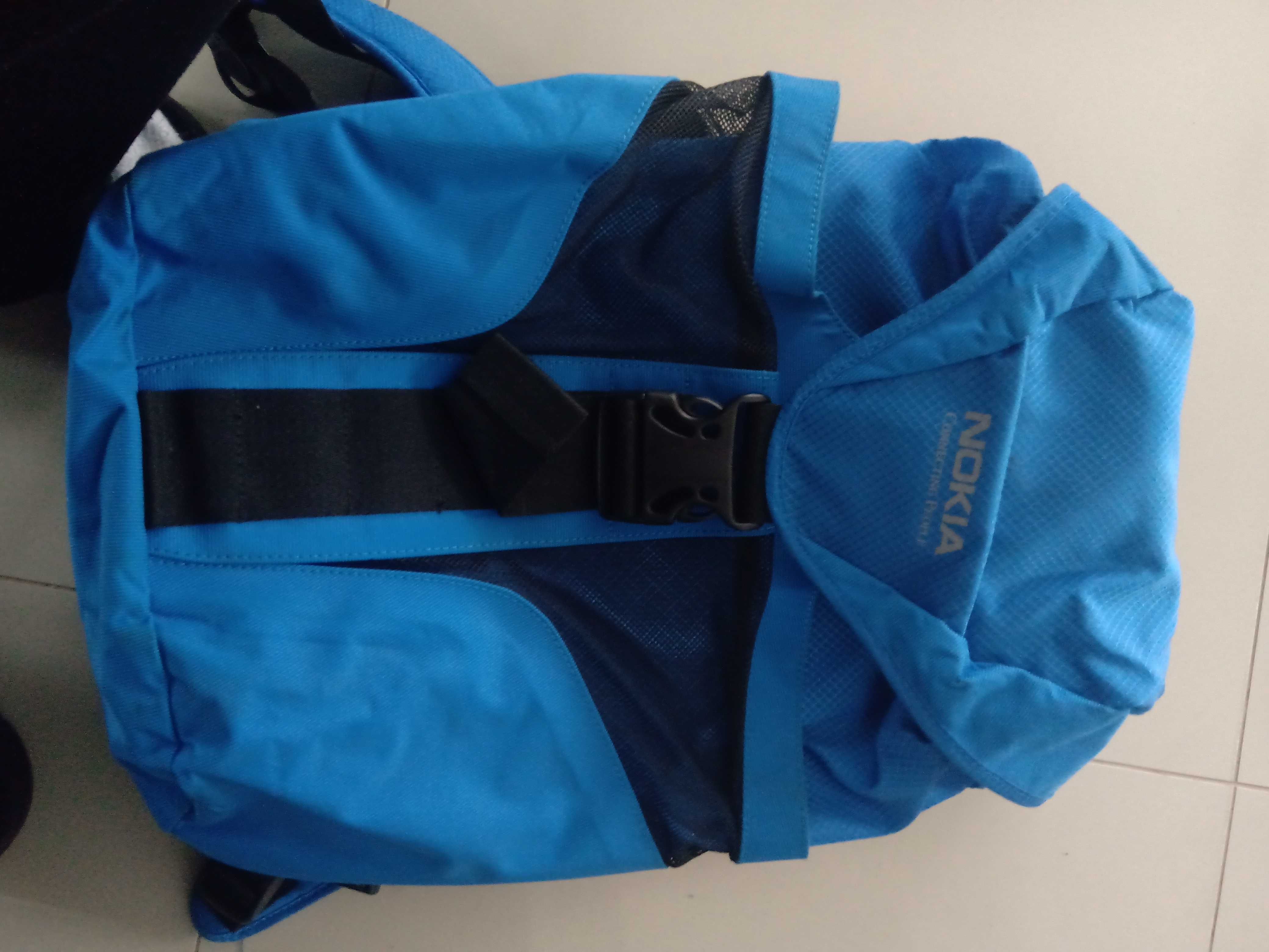 Plecak Nokia używany niebieski sportowy
