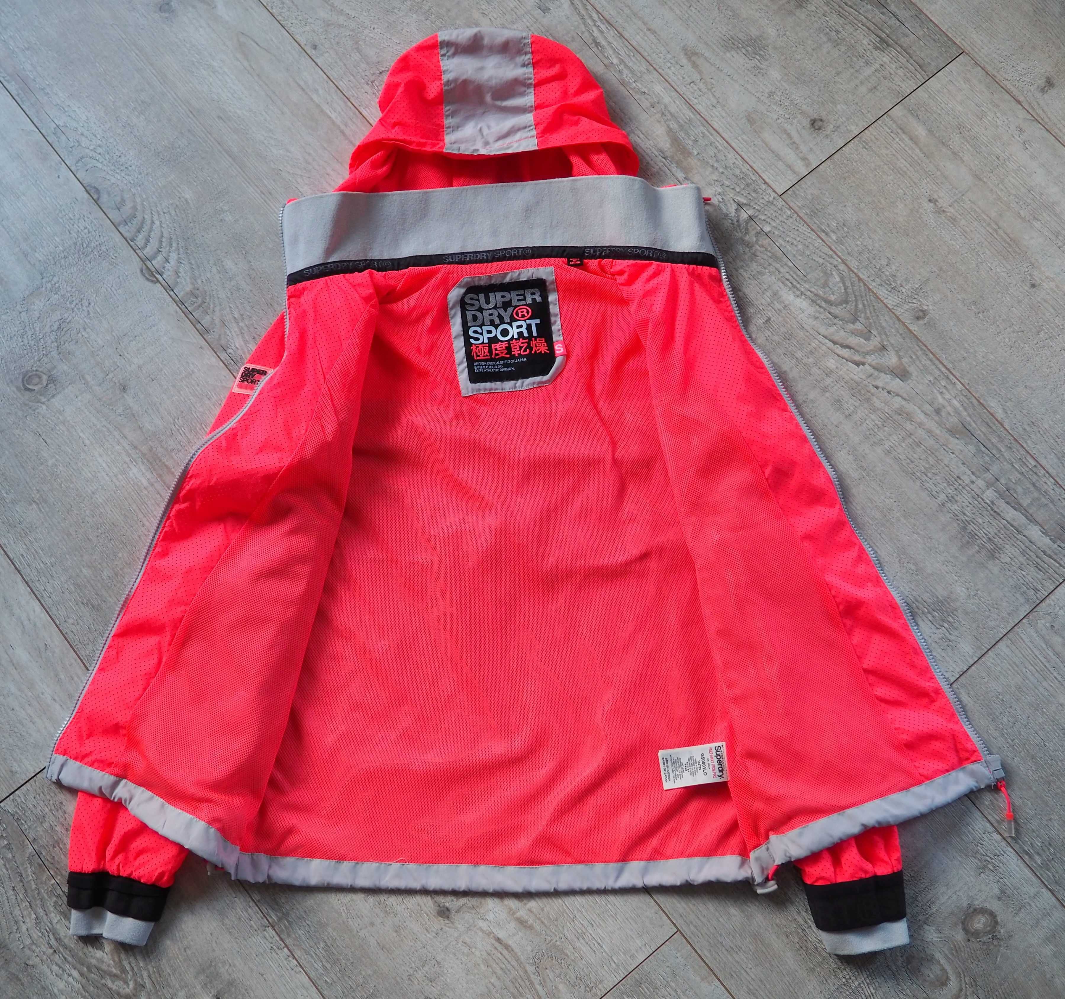 SUPERDRY_kurtka wiatrówka neon_rozmiar S