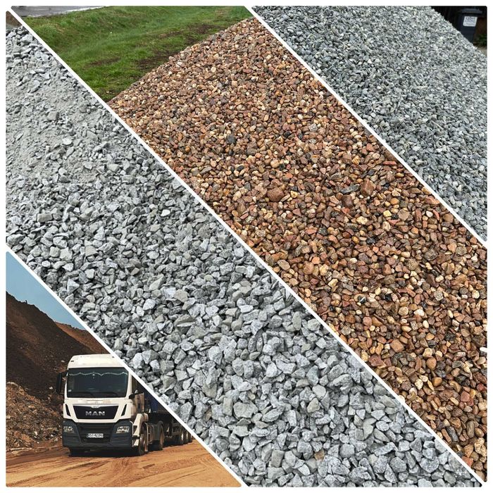 Kruszywo Ziemia Tłuczeń Kliniec Grysy Piach Frez Granit Kamień Gruz