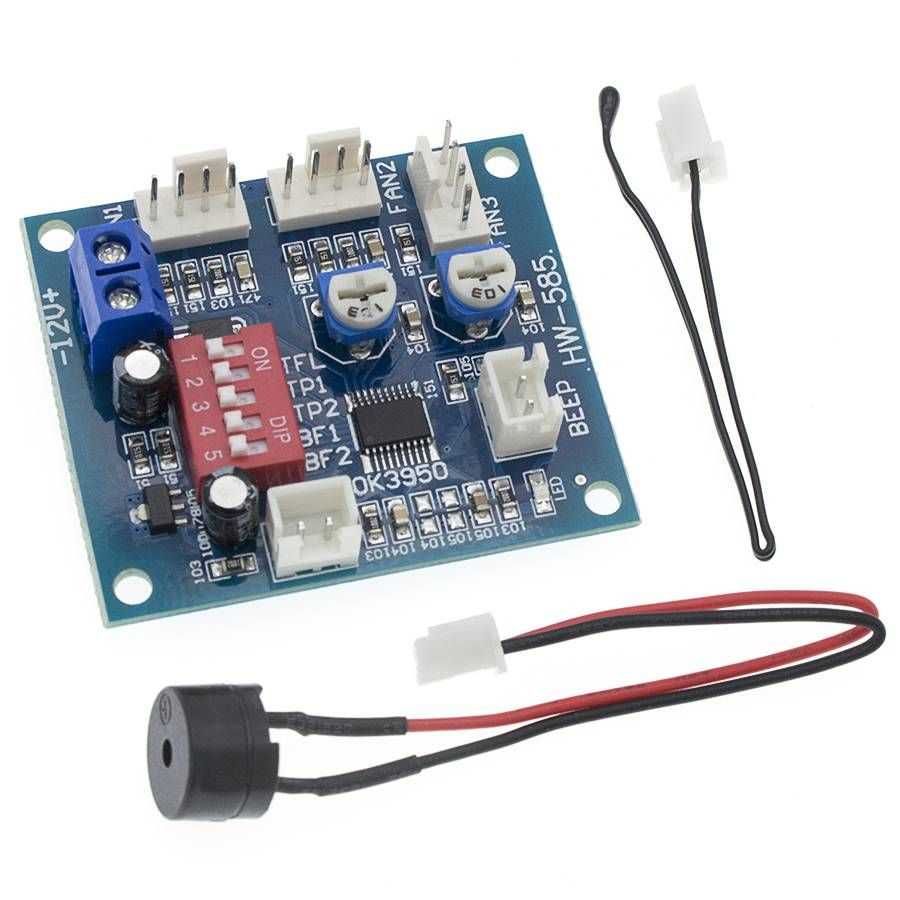 Контроллер оборотов вентилятора шим  12V 0.8A DC / HW-585