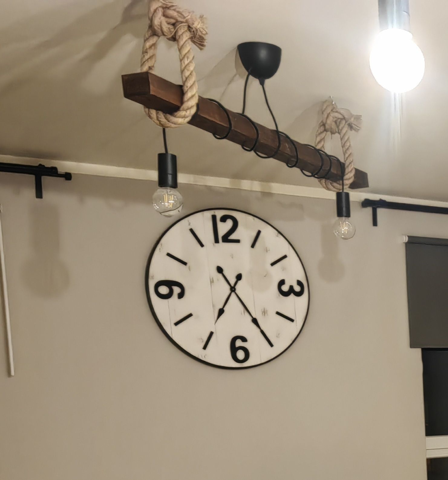 Żyrandol lampy loft wiszące belka