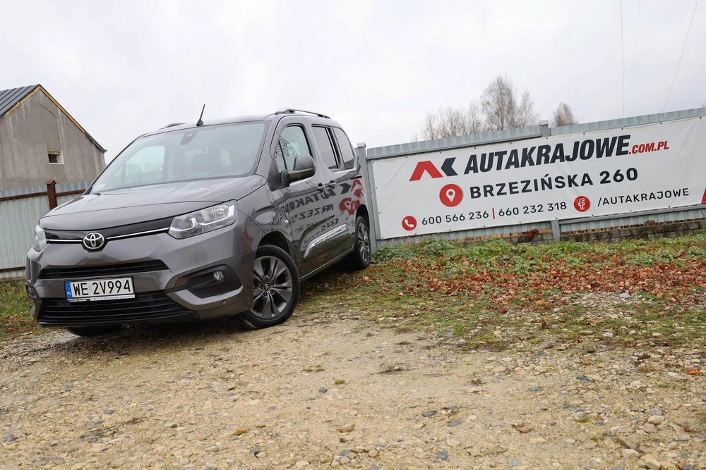Toyota Proace City Verso 130 KM, ORYGINAŁ LAKIER, 1wł, Salon PL, FV 23% WE2V994