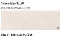 Revestimento Cerâmico Serena Beige 30x90 cm - Aleluia Ceramics