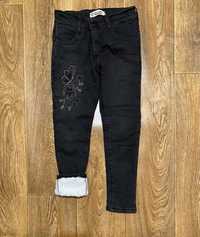Зимние джинсы на меху для девочки штаны брюки 116/122 р