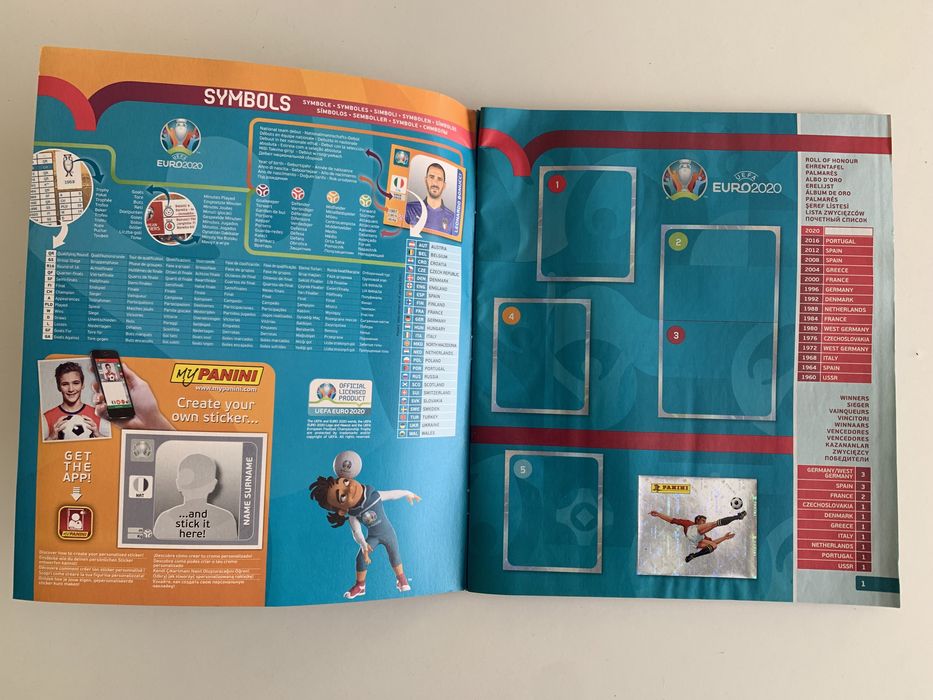 Caderneta Euro 2020 + 81 cromos