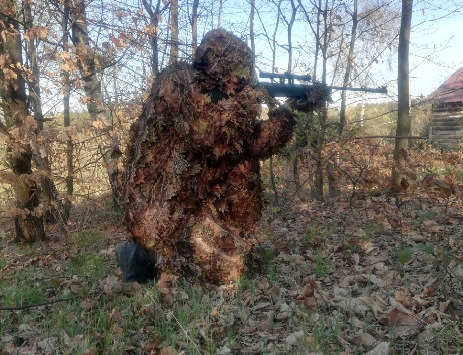 Ghillie Suit Kamuflaż Snajperski MASKOWANIE Polowanie ASG Łucznictwo