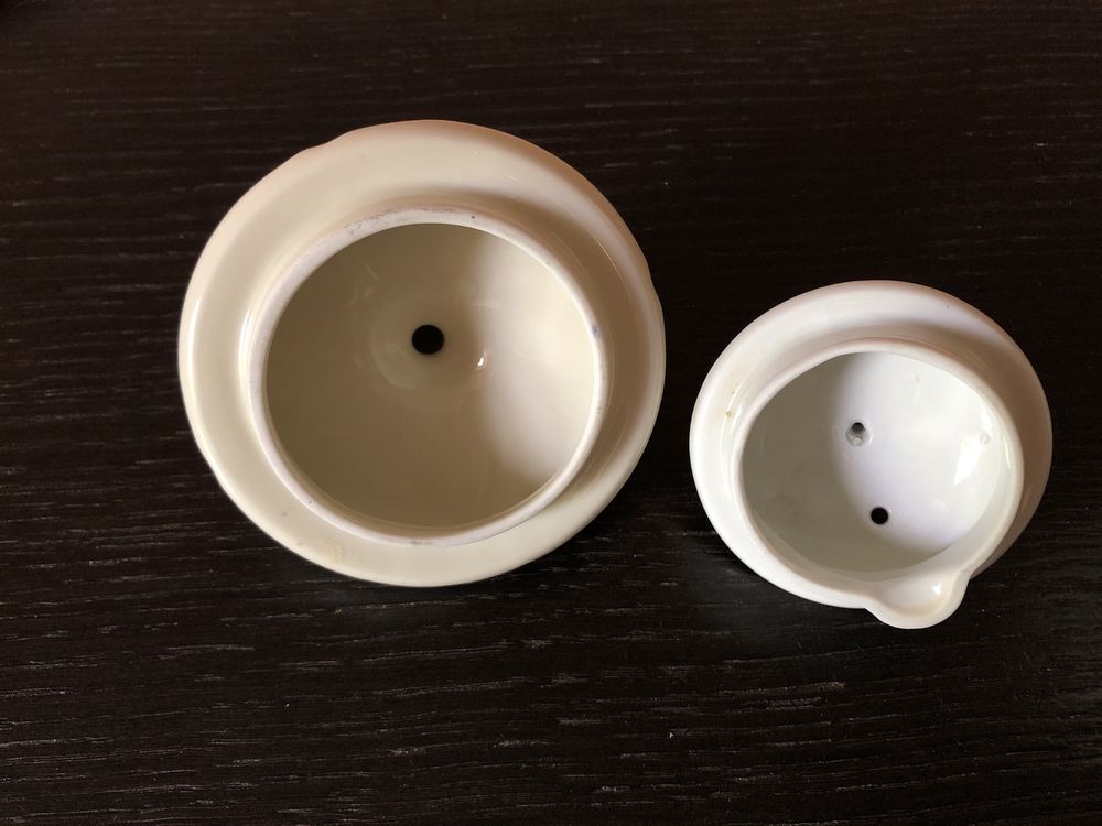 Przykrywka porcelanowa dzbanek cukiernica