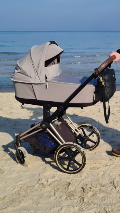 Gondola cybex priam 4.0, gwarancja + adaptery + prześcieradła