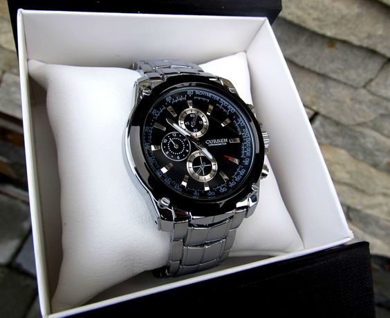 Кварцевий годинник мужские наручные часы Curren 8025 ОРИГІНАЛ