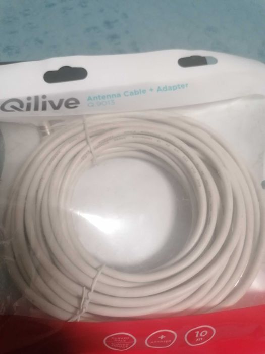 Qilive kabel antenowy 10m plus adapter