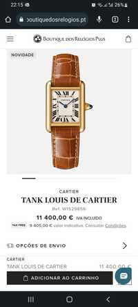 Cartier tank ouro