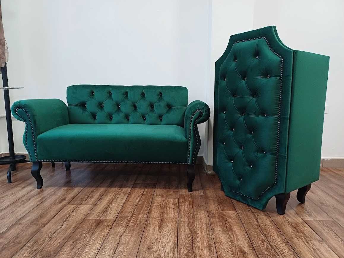 Sofa glamour dwu osobowa 100 kolorów