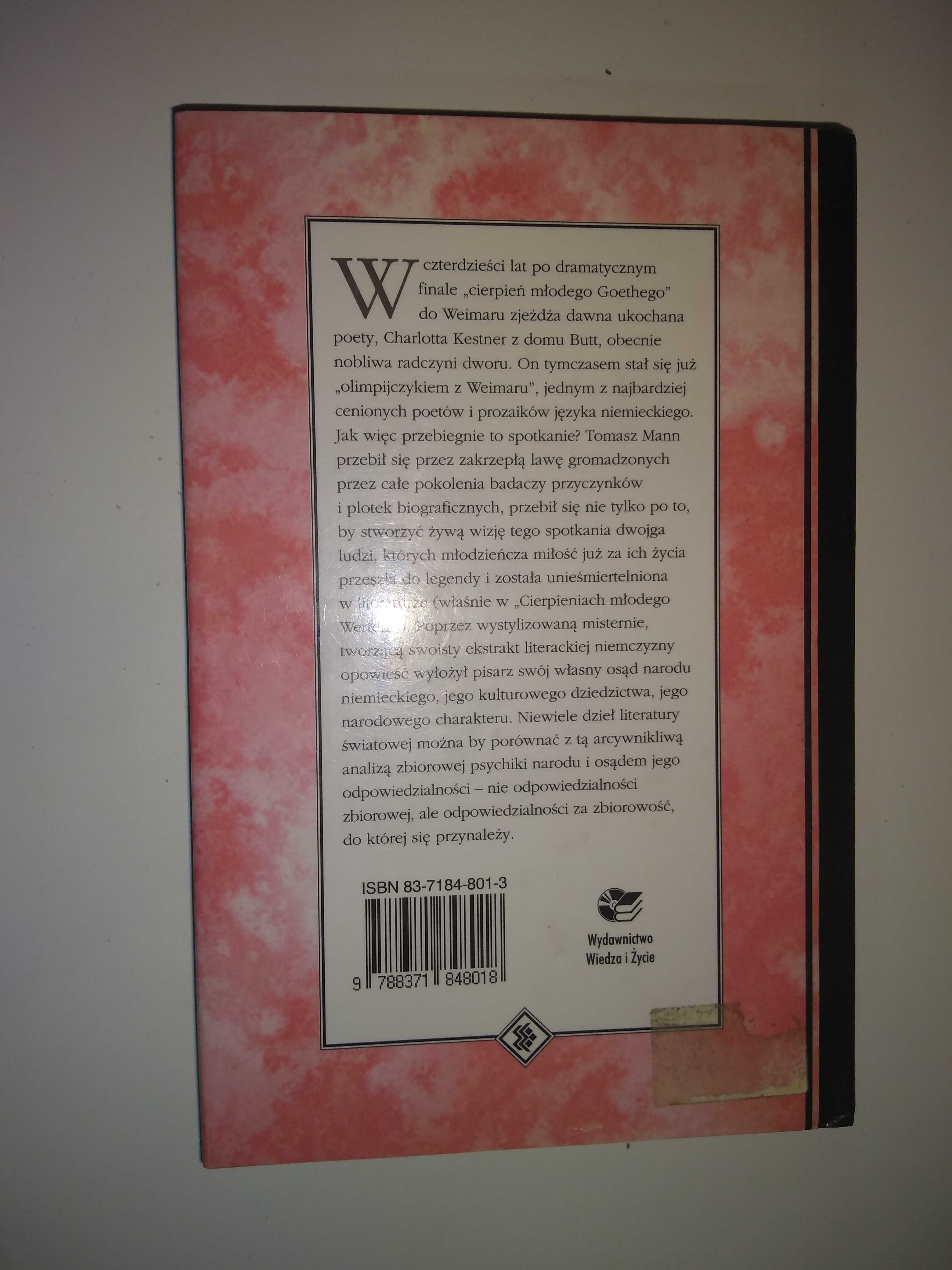 Dobra książka - Lotta w Weimarze Tomasz Mann (P6)
