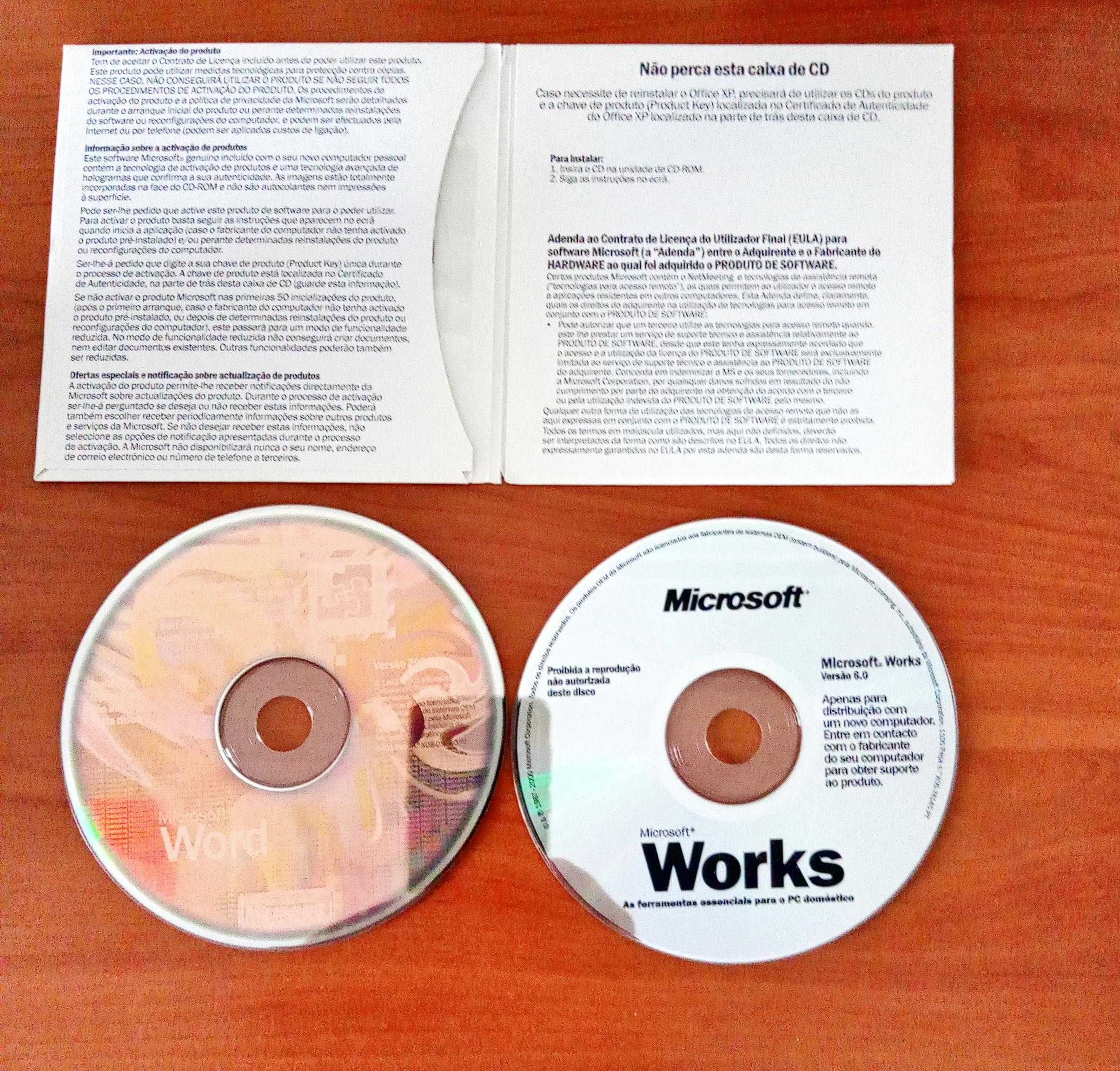 Microsoft Word 2002 - Works 6.0 - CD ORIGINAL