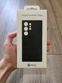 Чохол (кейс) Samsung Vegan Leather Case (Black) для Samsung S24 Ultra