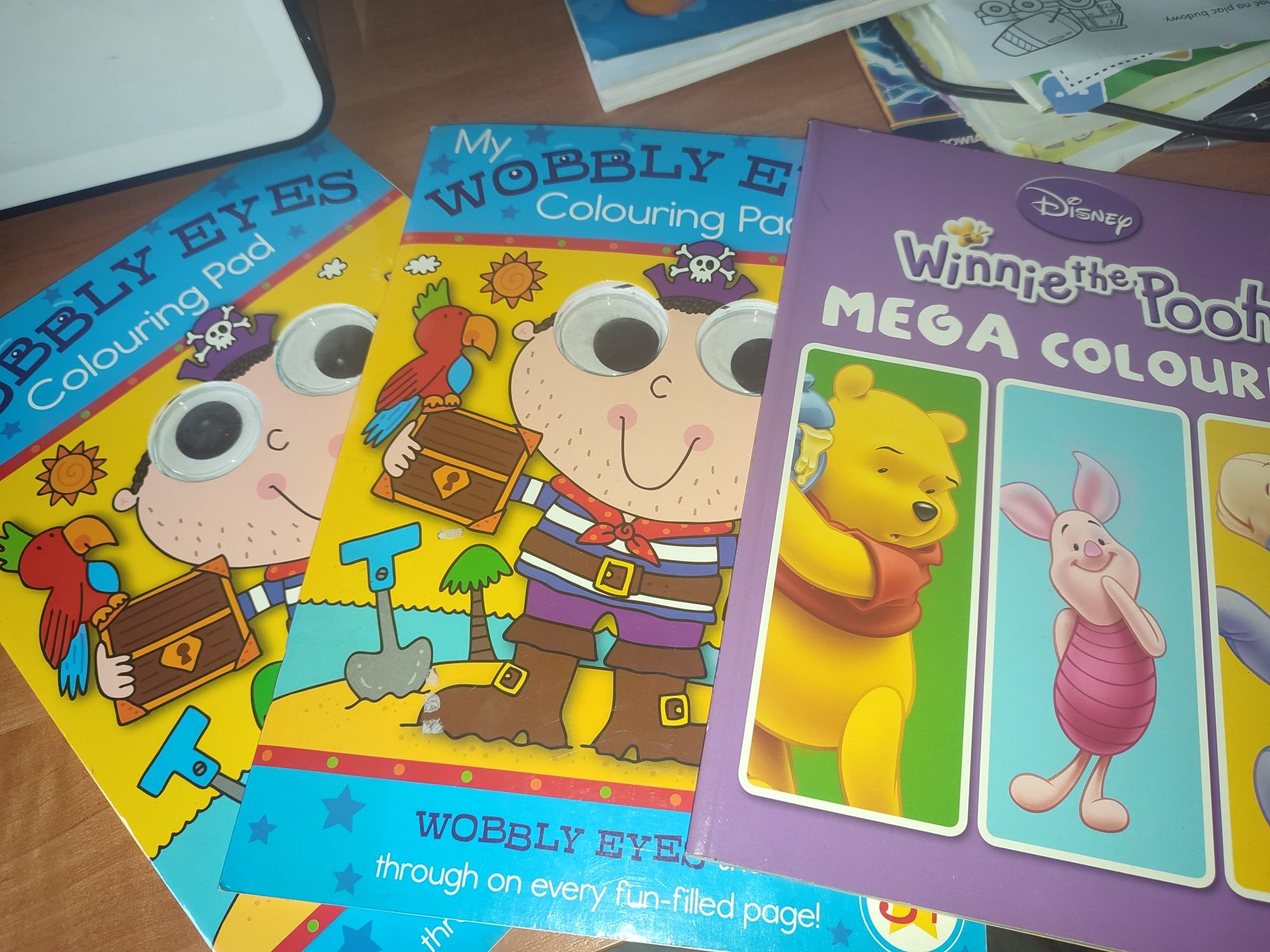 Trzy książki dla dzieci wiek 3 6 lat malowanki