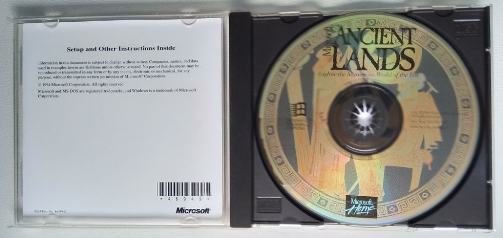 CD Rom - Microsoft Ancient Lands – Viagem a terras ancestrais