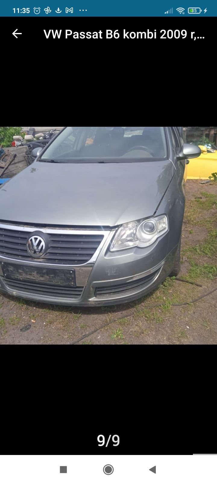VW Passat B6 kombi 2.0 TDi M6F 103kw 1.9tdi BXE2008r lb6s