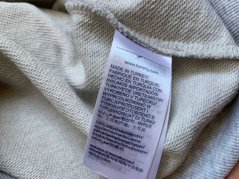 Світшот Tommy Jeans сірий кофта Tommy Hilfiger оригінал сіра