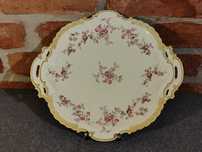 Porcelana SORAU Żary Wielka Patera wzór kwiatowy