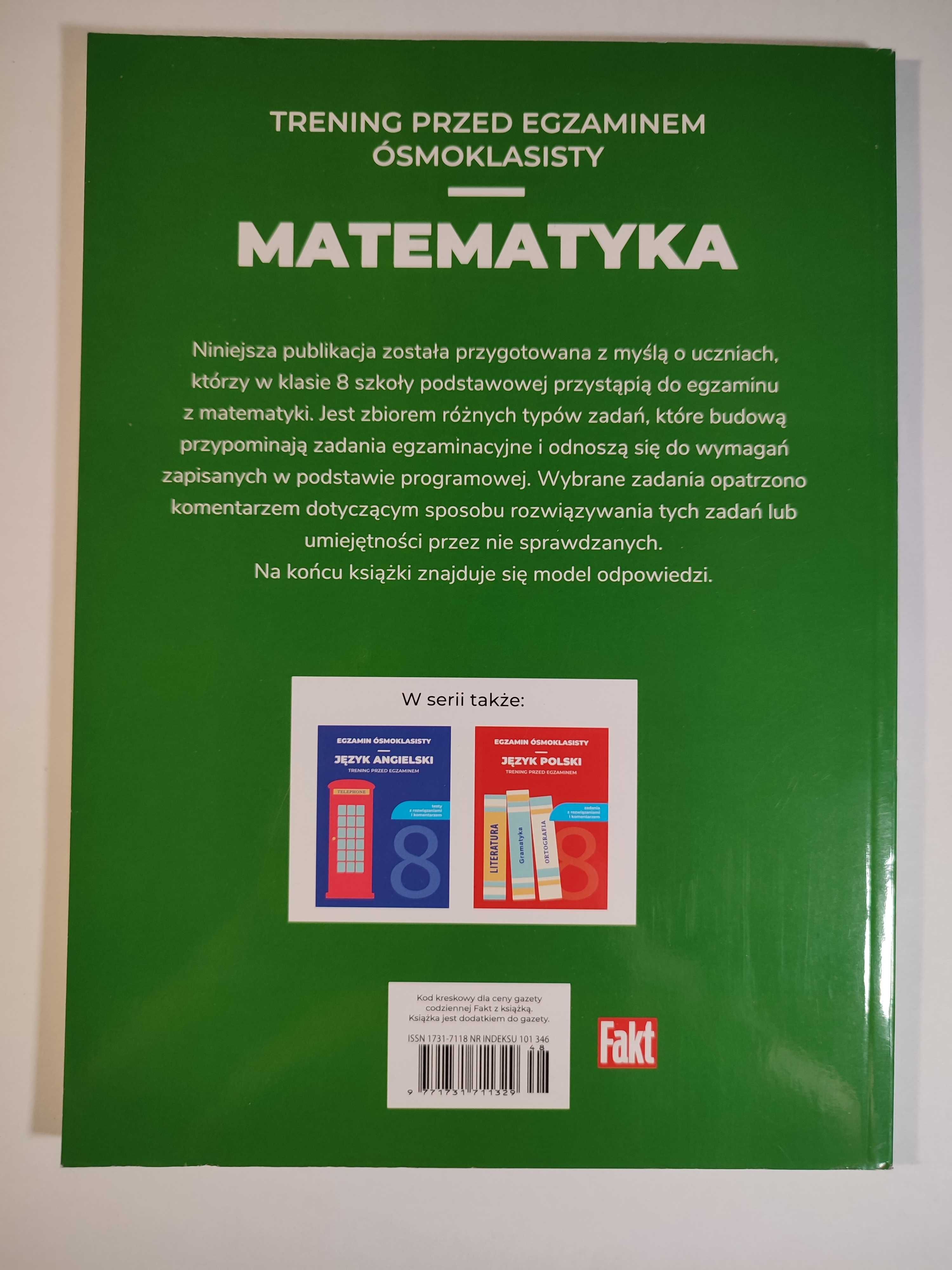 Testy egzamin ósmoklasisty (język angielski, polski, matematyka)