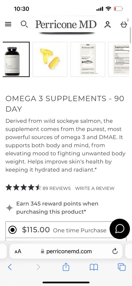 Perricone omega 3 (270 капсул)