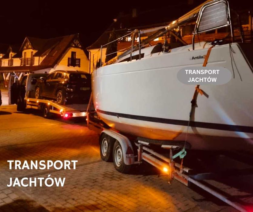 Transport jachty jachtów żaglowych motorowych skutery Zimowanie Serwis