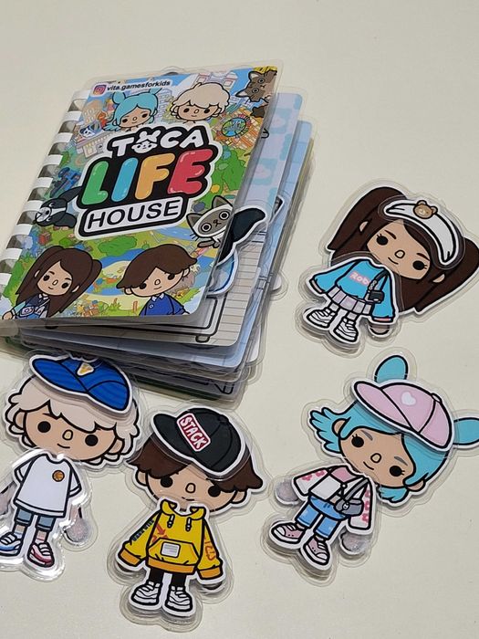 Тока бока toca boca альбом на липучках А6 формату 79 деталей