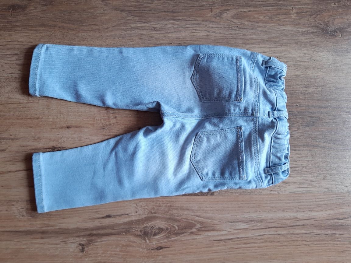 Spodnie jeansy h&m rozm.74 rurki