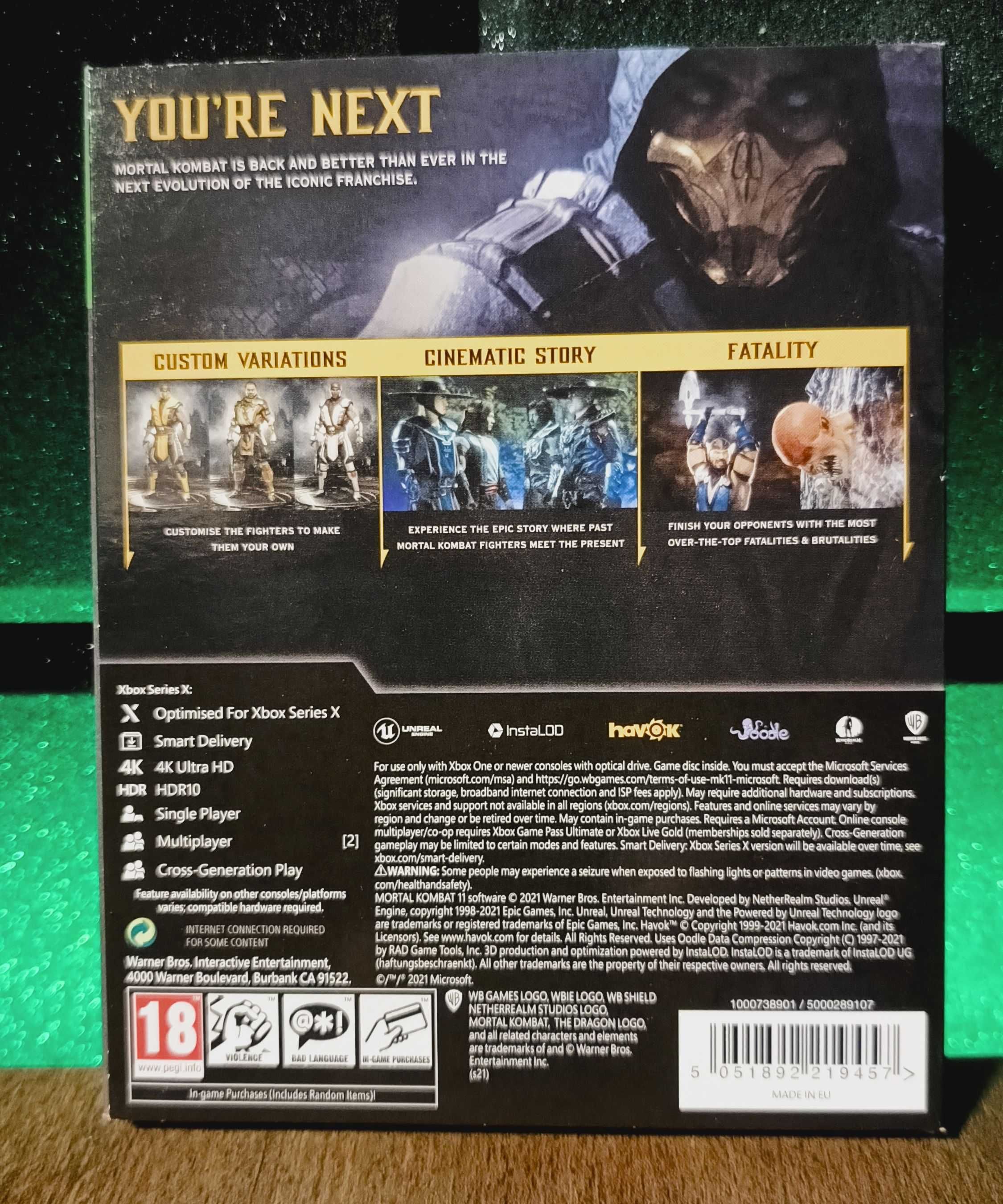 Mortal Kombat 11 Xbox One S / Series X - bijatyka, na dwóch