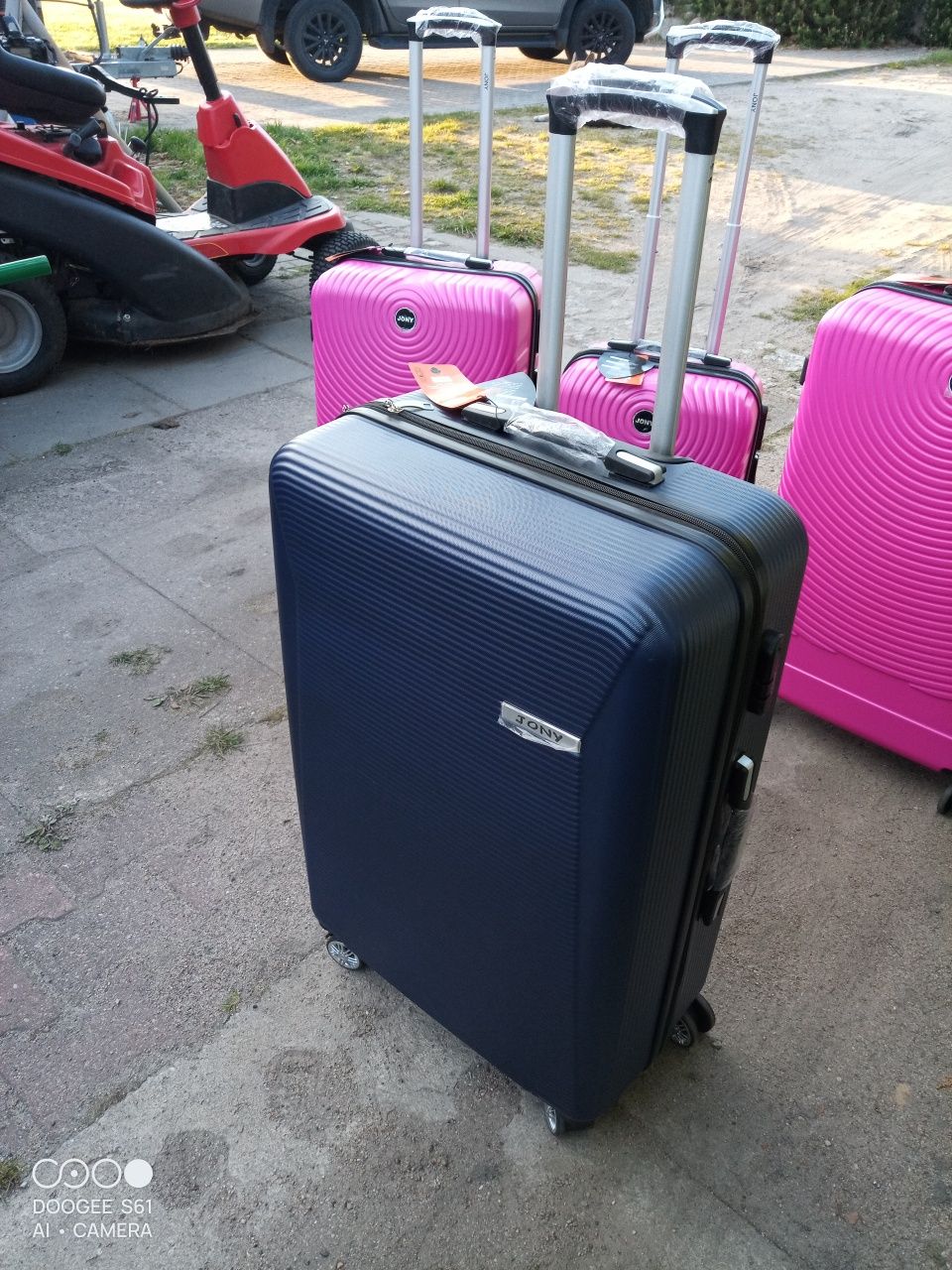 Nowa duża walizka podróżna ABS na czterech kółkach obracamy 360 stopni