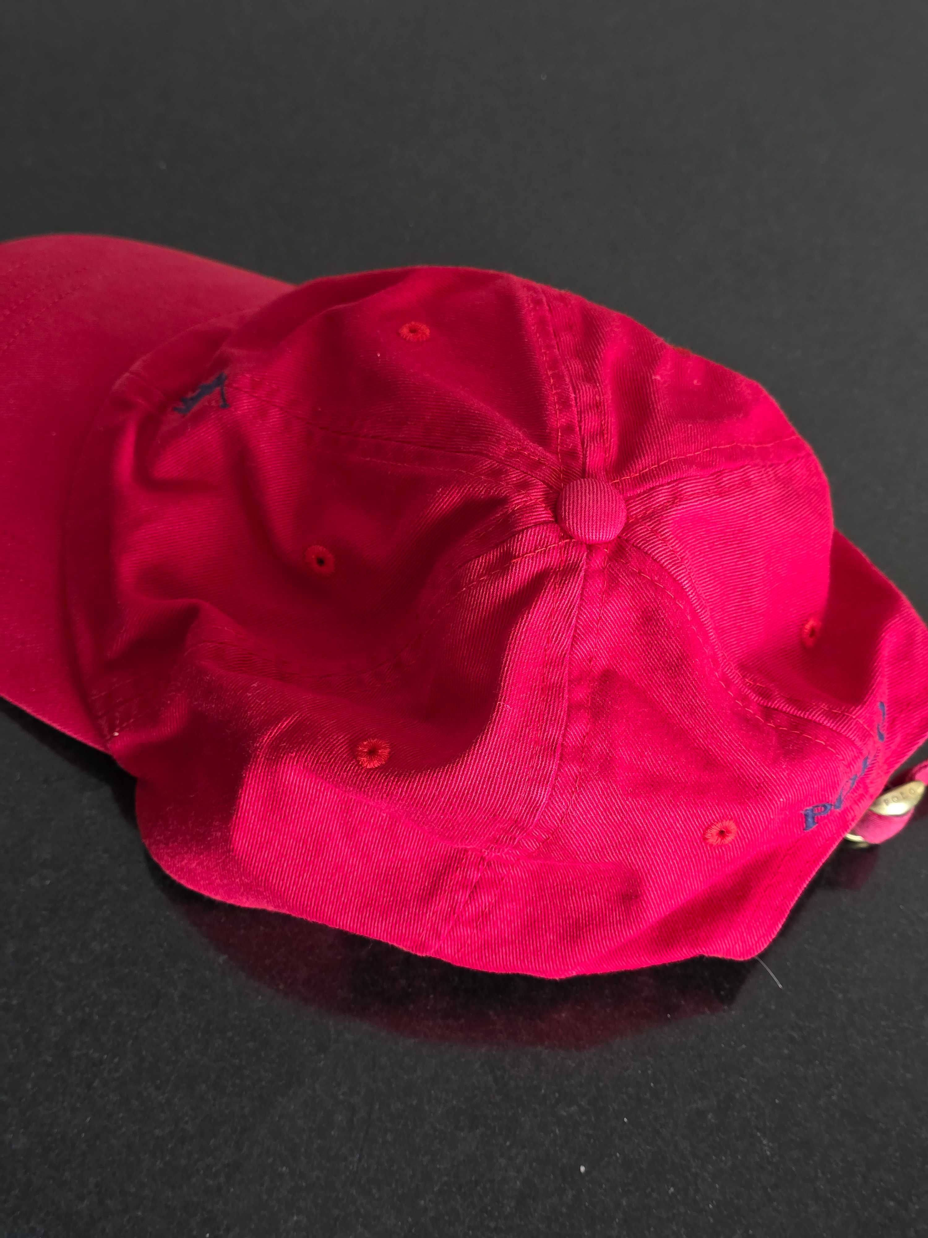 Polo Ralph Lauren czapka z daszkiem czerwona rozmiar uniwersalny