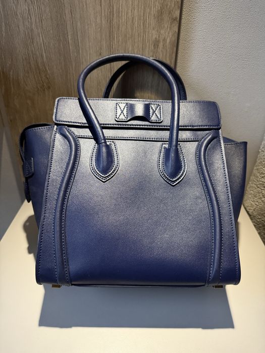 Сумка Celine темно синього кольору