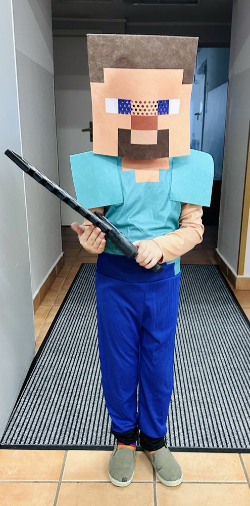 Strój przebranie na bal, Steve Minecraft, rozm.122/128/134