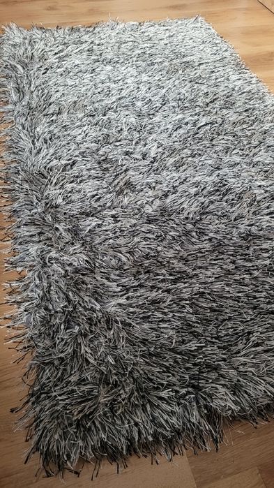 Dywan włochacz, dywanik szary, długi włos 80x150
