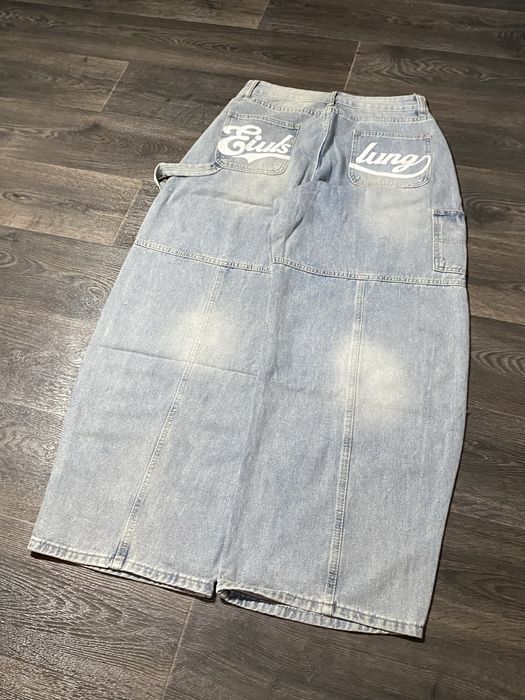 Baggy jeans “Eiuls lung” | Широкі джинси голубі sk8 type y2k opium у2к