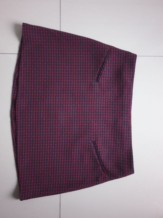 Krótka mini spódnica spódniczka na święta wigilie w kratę M/L