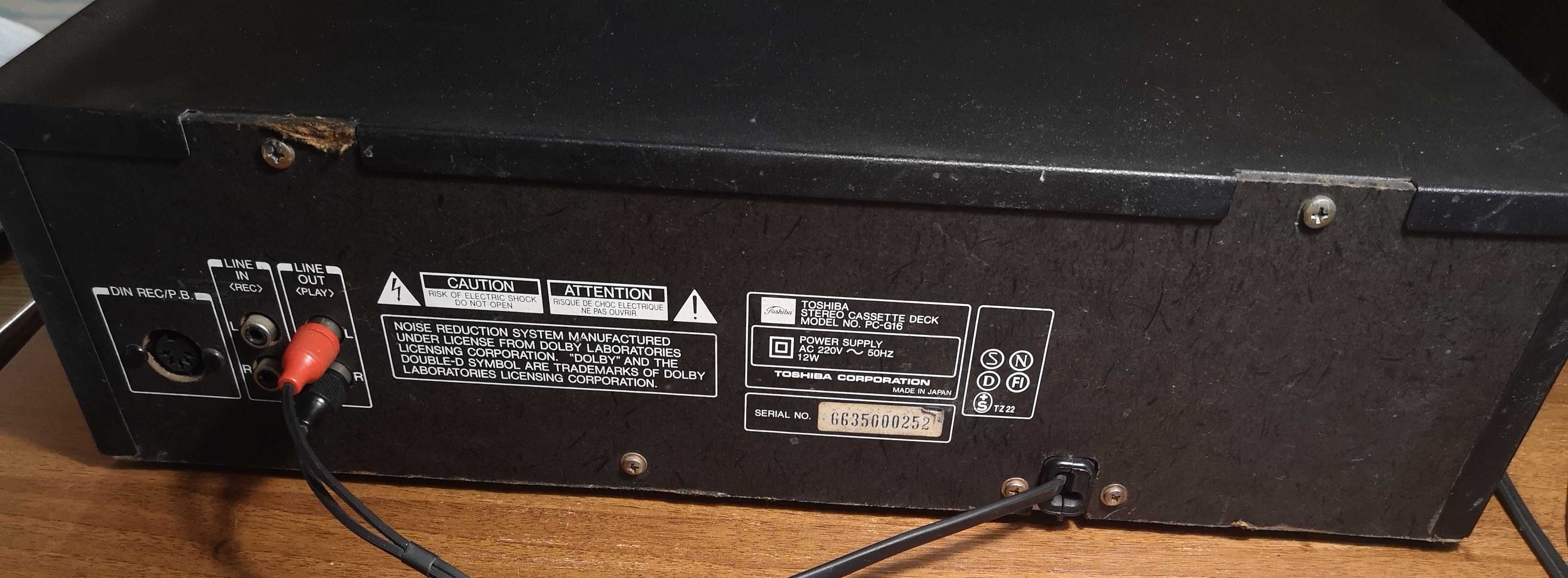 Uszkodzony deck Toshiba PC-G16