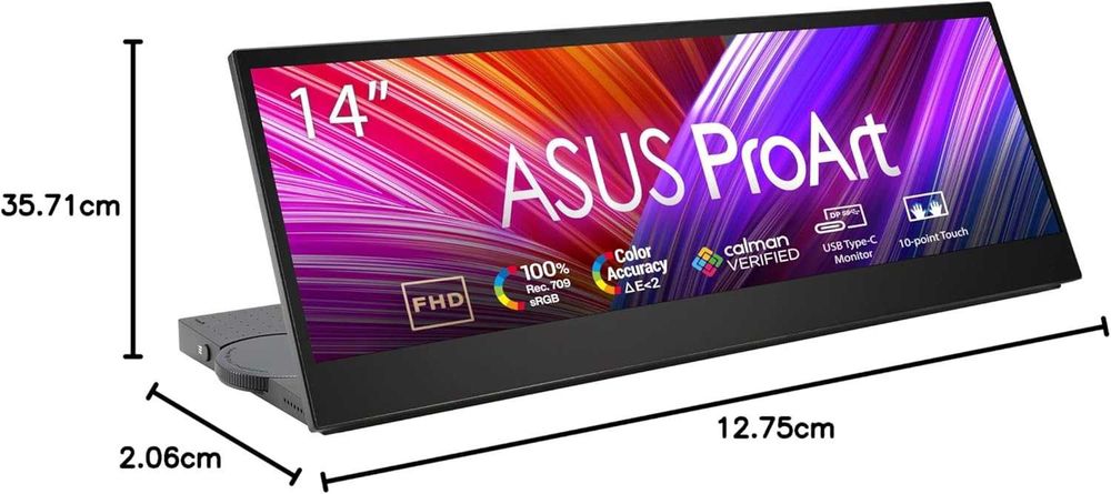 Монітор портативний сенсорний ASUS ProArt PA147CDV (90LM0720-B01170)